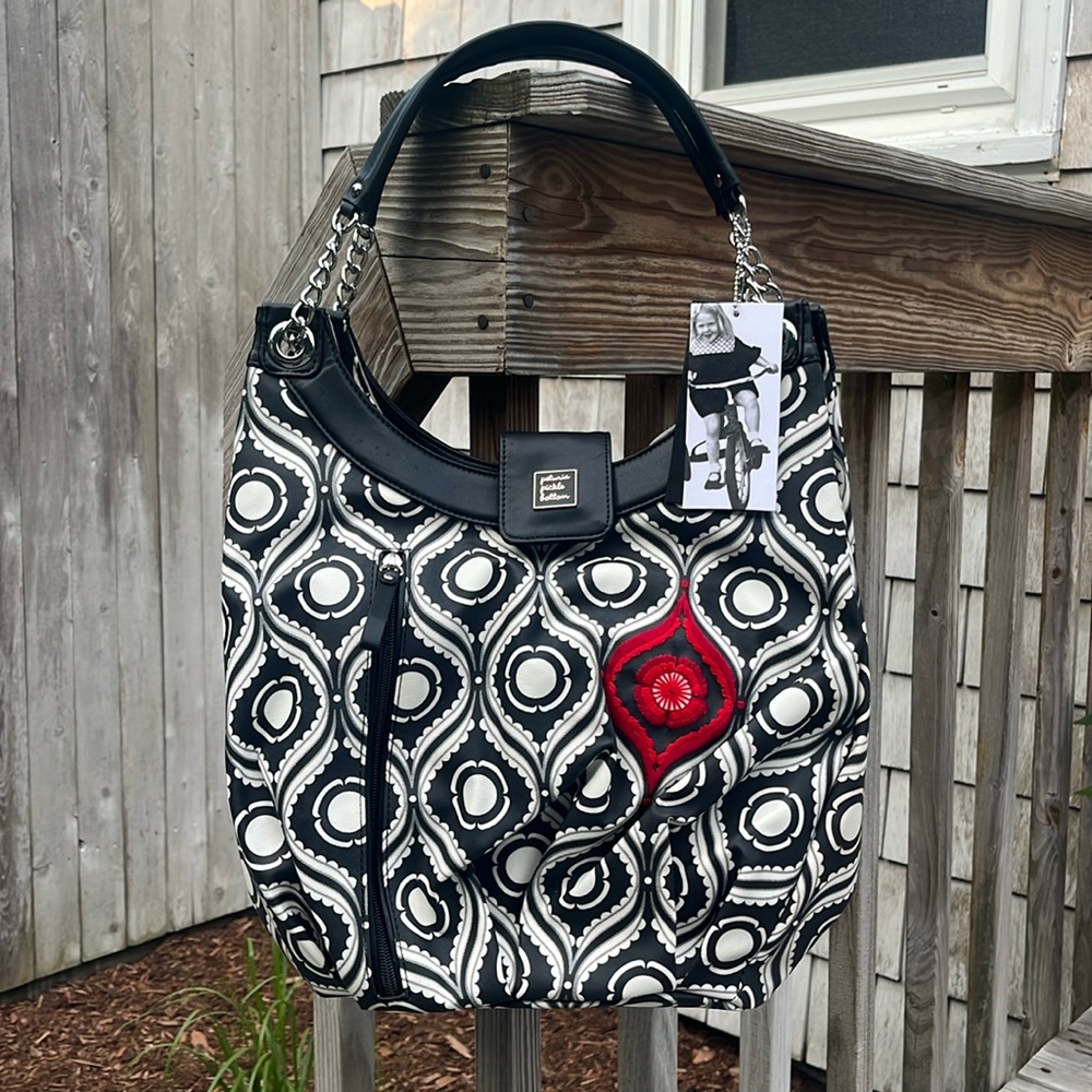 Petunia Pickle Bottom Evening in Islington Hideaway Hobo Diaper Bag,NWT